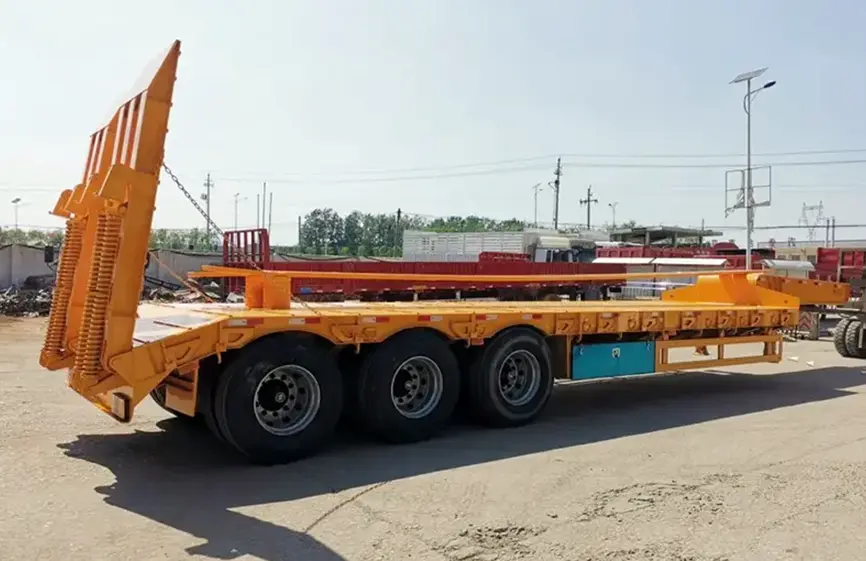 Sinotruk 3 Axle 50Ton Low Bed Trailer-2