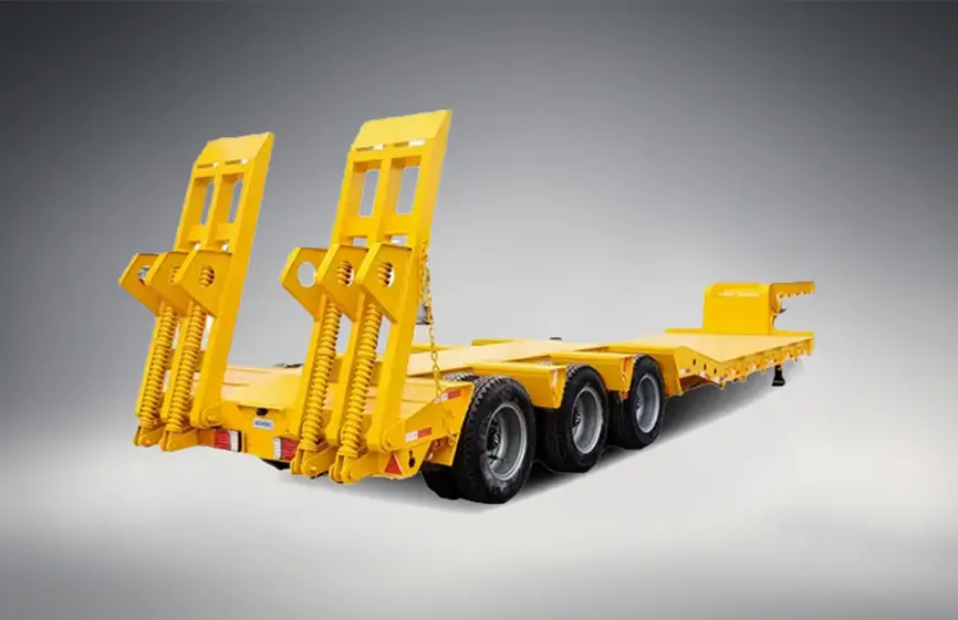Sinotruk 3 Axle 50Ton Low Bed Trailer
