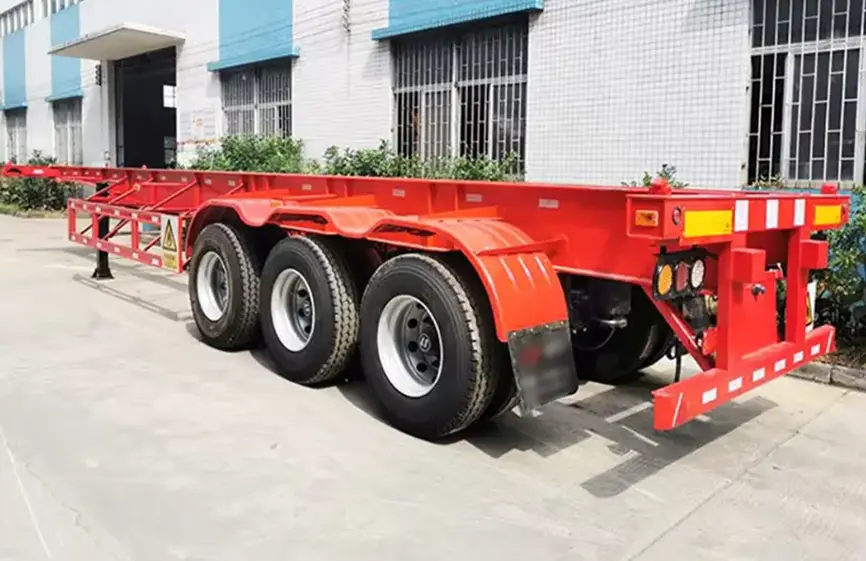 Sinotruk 3 Axle Container Lifting Equipment Trailer-1