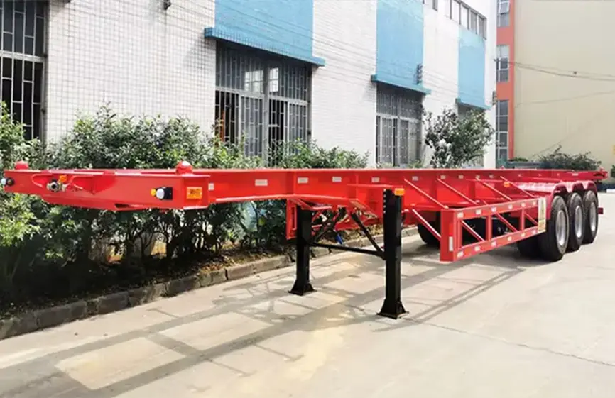 Sinotruk 3 Axle Container Lifting Equipment Trailer-2