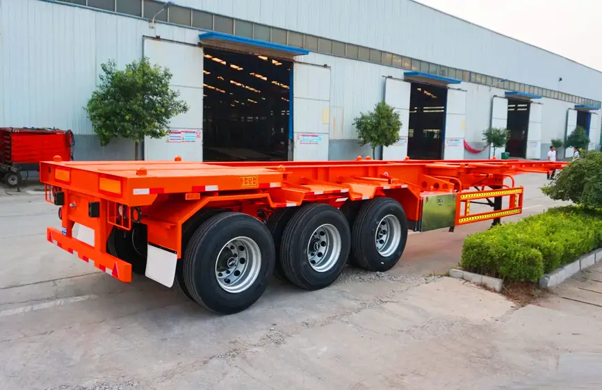 Sinotruk 3 Axle Container Lifting Equipment Trailer-3