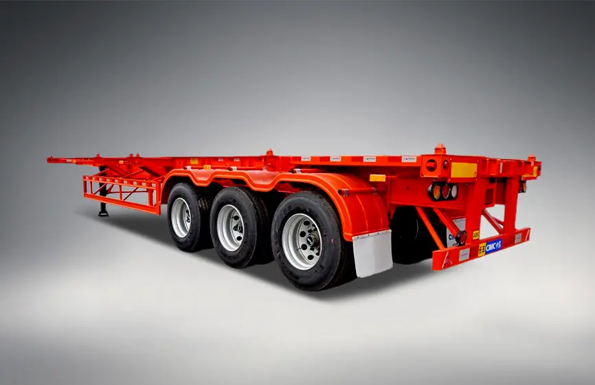 Sinotruk 3 Axle Container Lifting Equipment Trailer