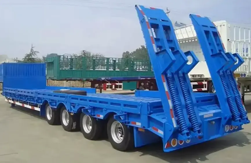 Sinotruk 4 Axle 40ft Lowbed Semi Trailer-1