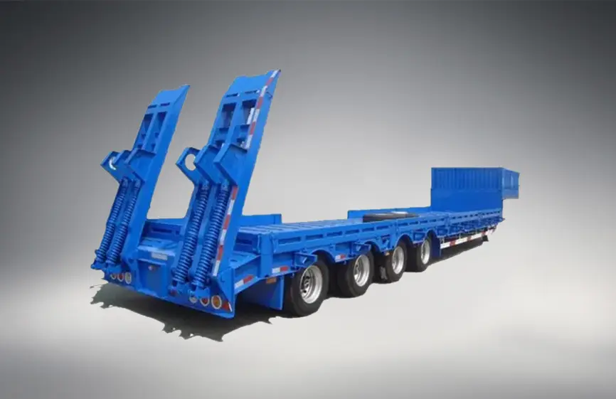 Sinotruk 4 Axle 40ft Lowbed Semi Trailer