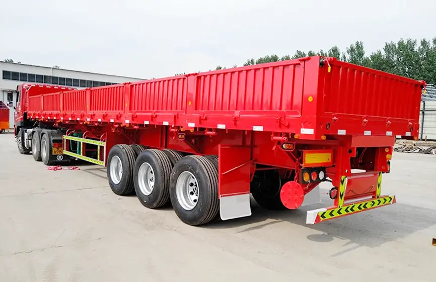 Sinotruk Dropside Side Tipper Traile-2