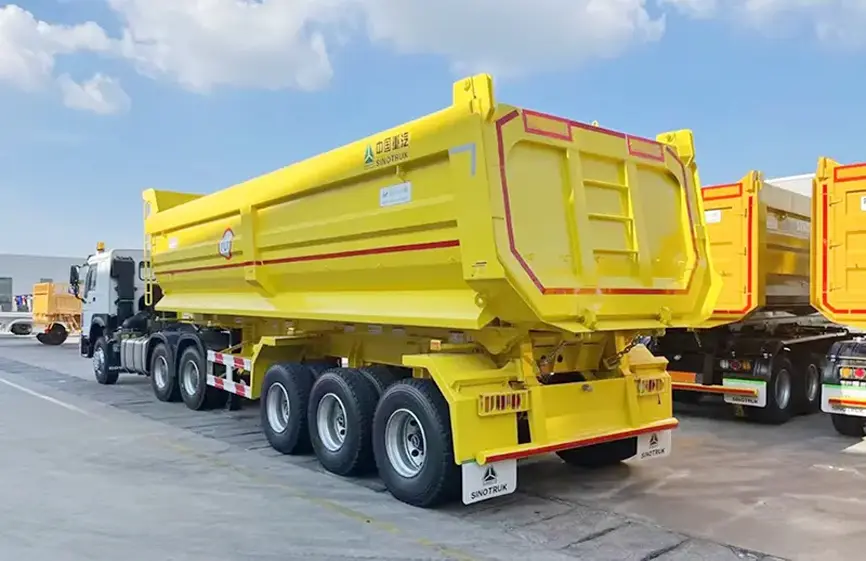 Sinotruk Howo 3 Axles Dump Semi Trailer (1)