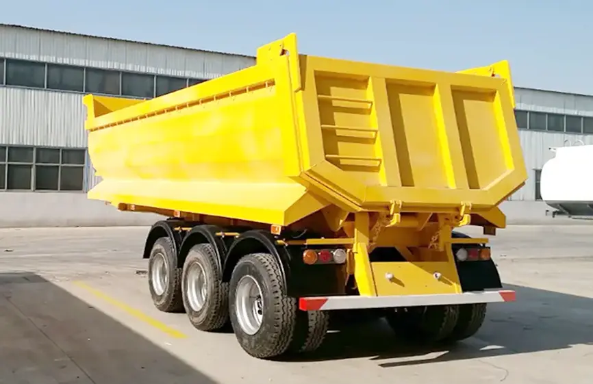 Sinotruk Howo 3 Axles Dump Semi Trailer (3)