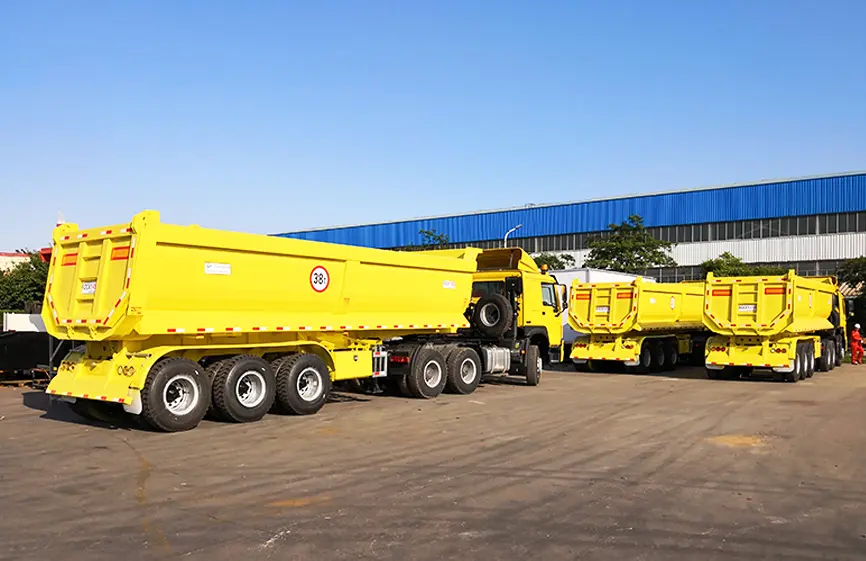Sinotruk Howo 3 Axles Dump Semi Trailer (4)